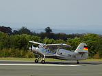 Antonov AN-2, D-FONL, der Classic Wing, bei der Landung.