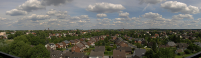 Panorama-Ansicht, Blick über Beckum von Westen aus