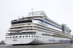 Das Schiff hat die Ems erreicht