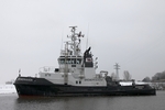 Der Schlepper Bremerhaven von der Seite gesehen